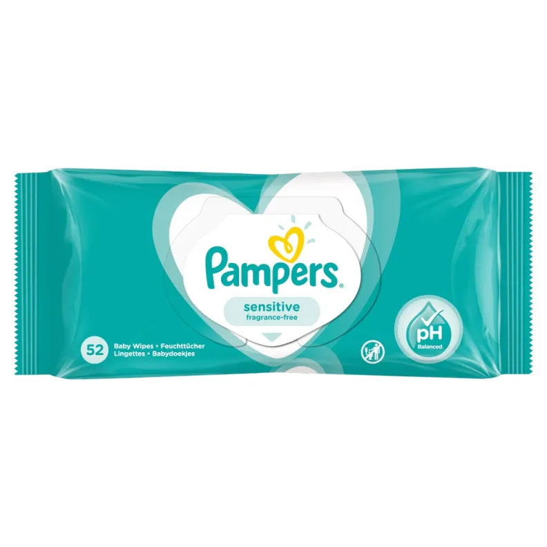 Chusteczki nawilżane Pampers Sensitive 52szt.