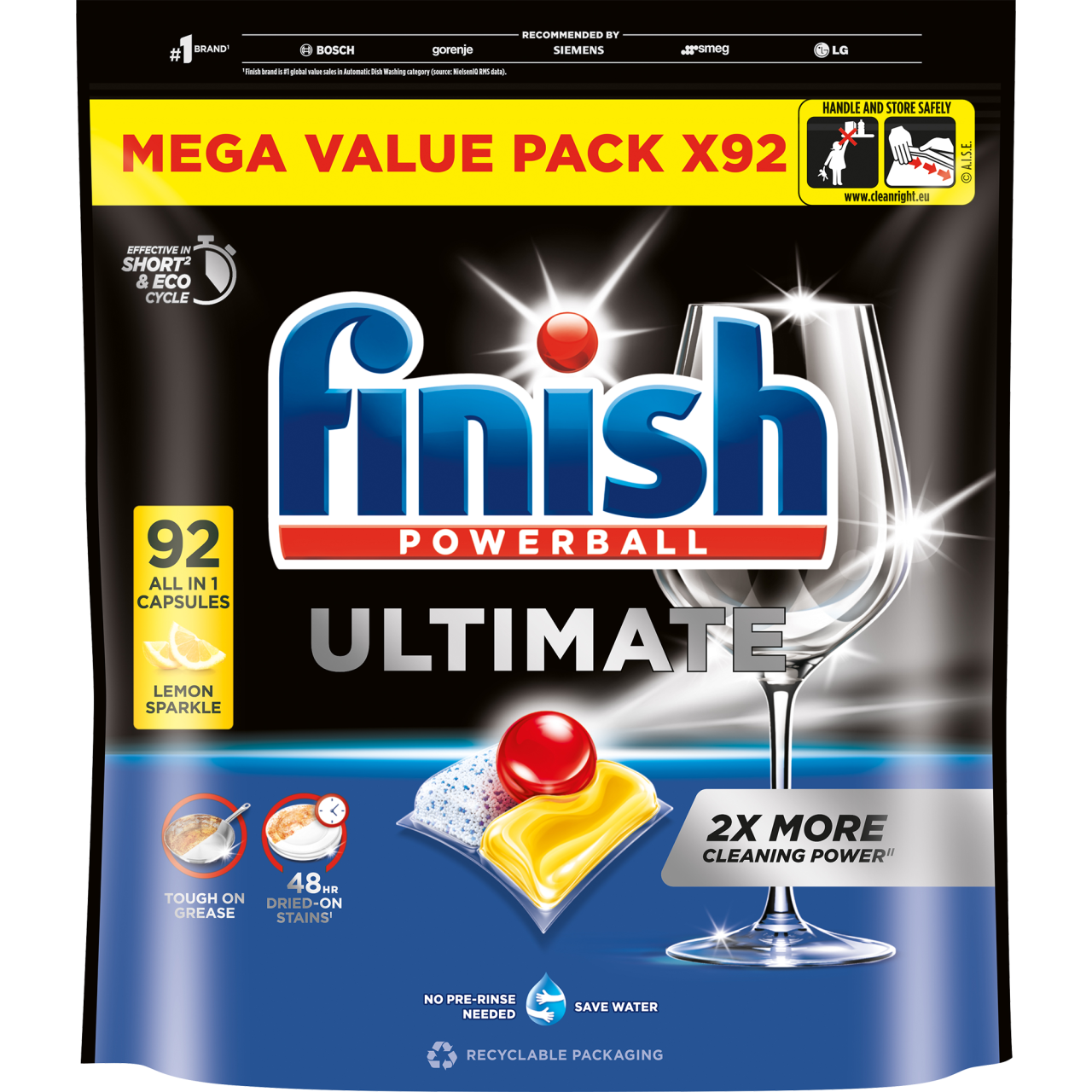 Finish Ultimate Lemon tabletki do zmywarki 92szt