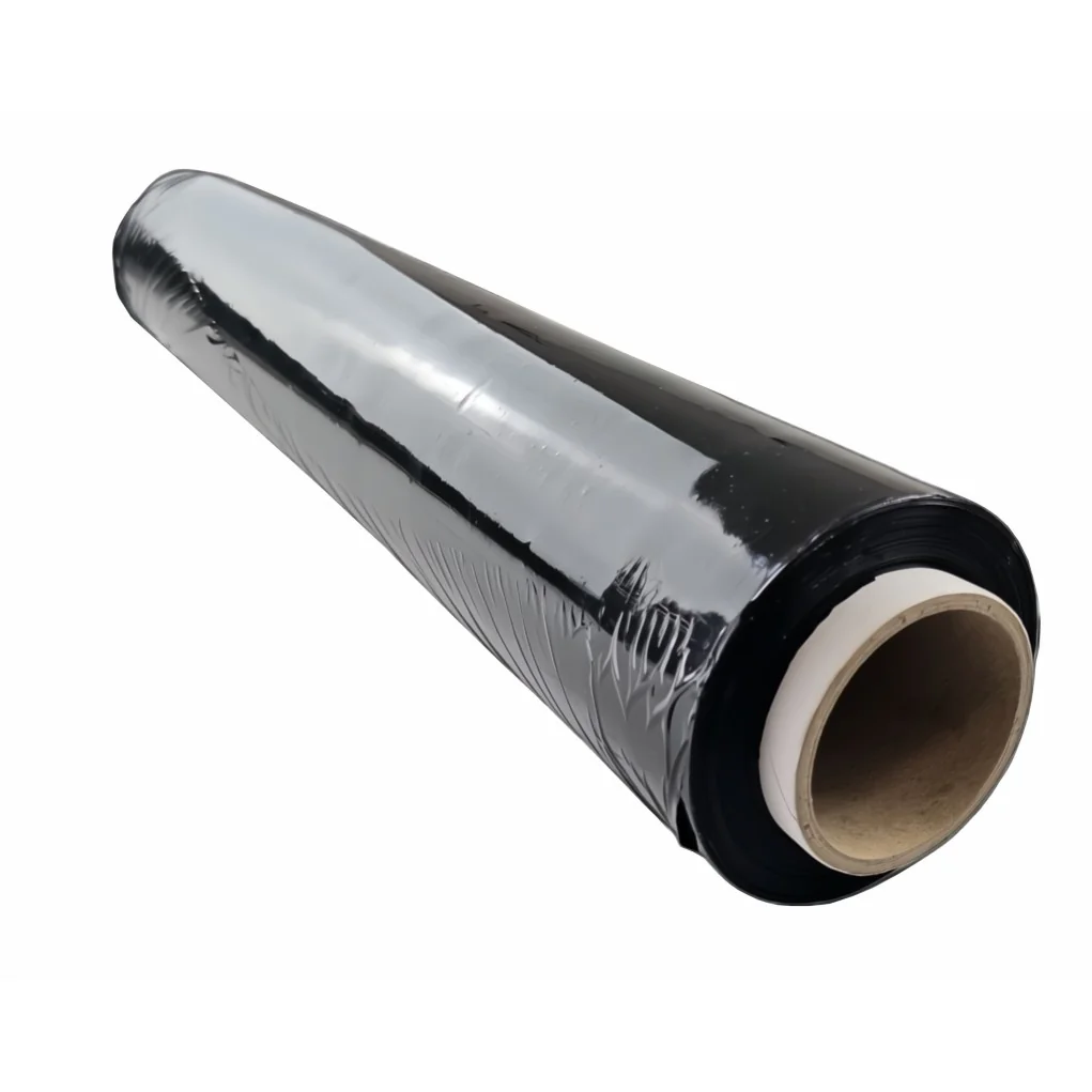 Folia stretch czarna 1,3kg 23µm