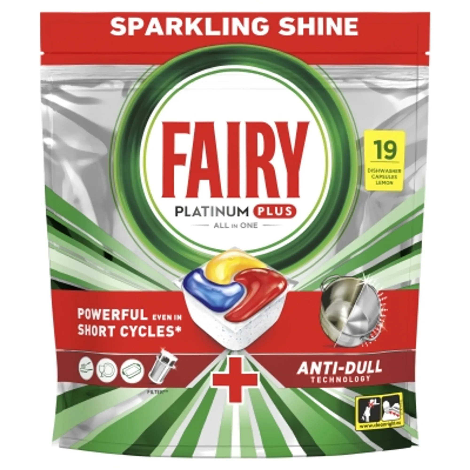 Kapsulki do zmywarki Fairy Platinum Plus 19szt.