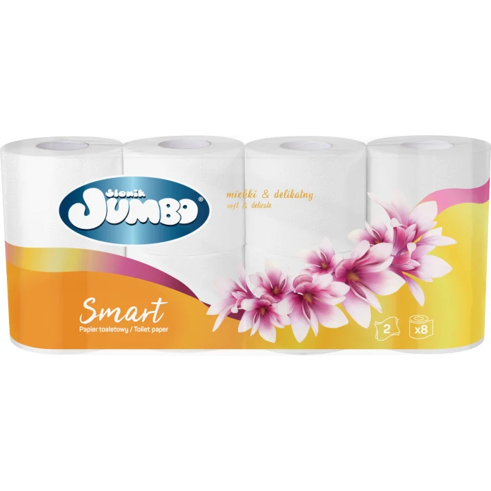 Papier toaletowy Słonik Jumbo Smart 2W 8rolek
