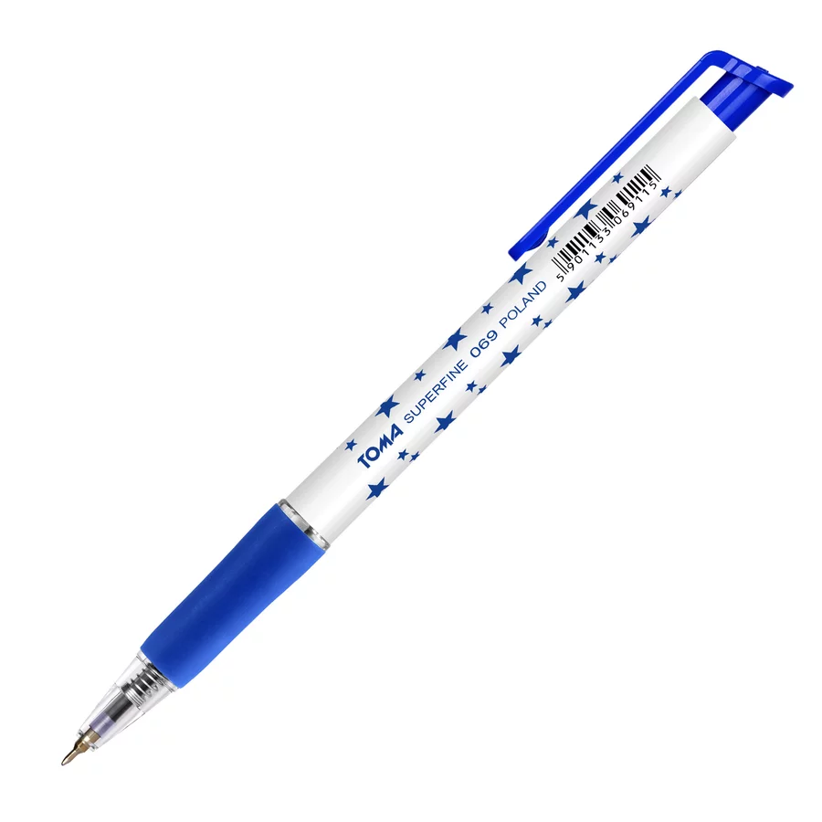 TO-069 Długopis Superfine automatyczny gwiazdki niebieski 0,5mm