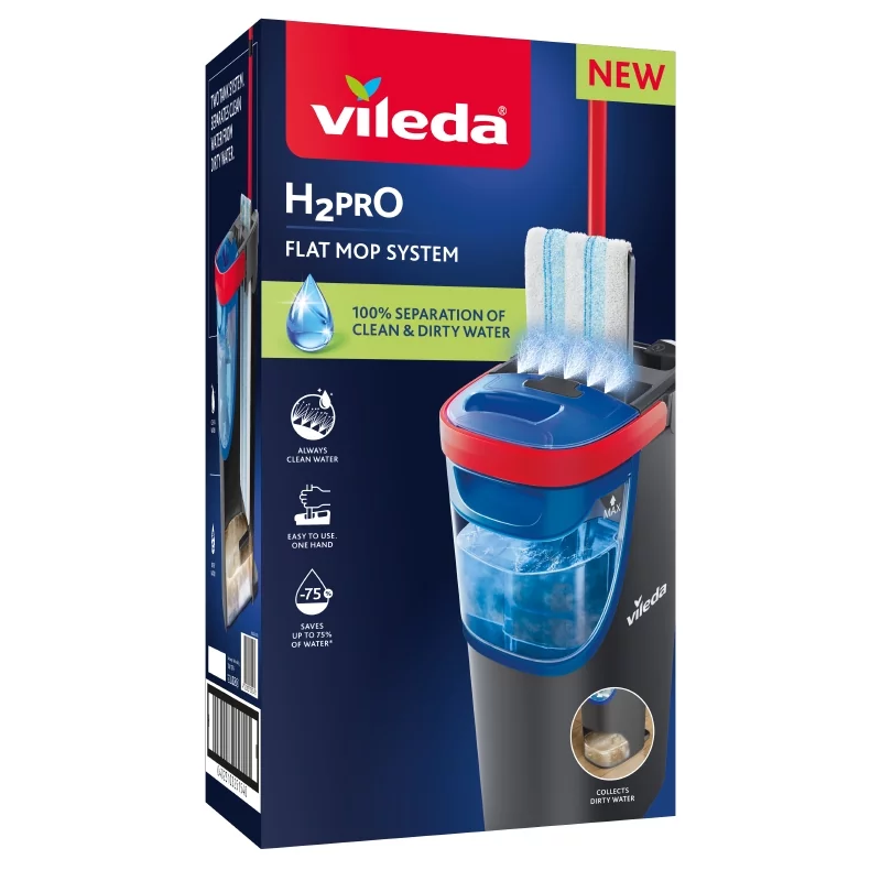 Vileda mop płaski H2OPRO komplet