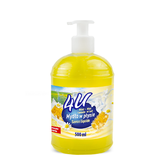 4U Mydło w płynie z pompką 500ml -zdjęcie numer 4