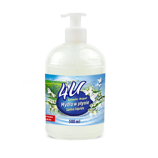4U Mydło w płynie z pompką 500ml -zdjęcie numer 1