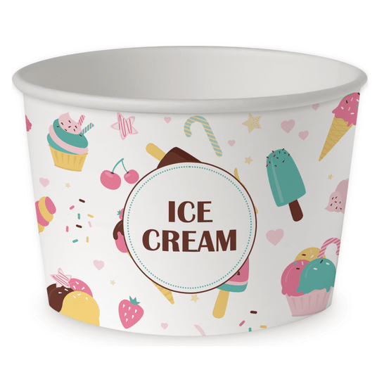 5895 Miski do lodów ,,Ice Cream" 130ml 50szt. -zdjęcie numer 1