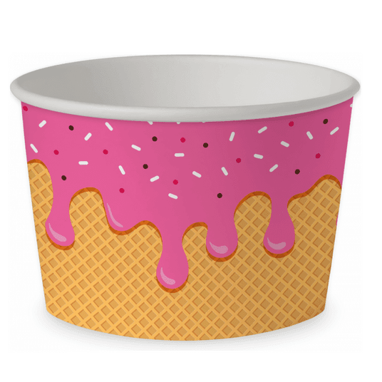 5991 Miski do lodów ,,Pink Ice Cream" 130ml 50szt. -zdjęcie numer 1