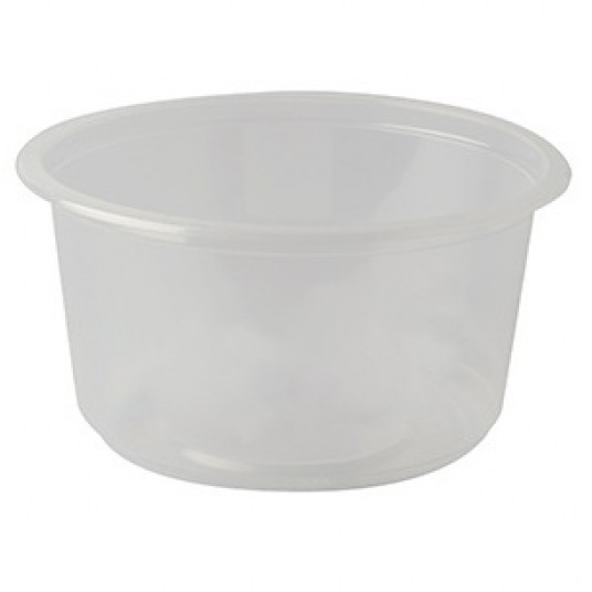 8117C Pojemniki okrągłe bezbarwne ⌀ 115mm 450ml 50szt. -zdjęcie numer 1