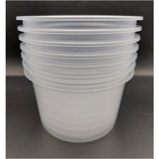 8118C Pojemniki okrągłe bezbarwne ⌀ 115mm 500ml 50szt. -zdjęcie numer 2