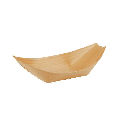 84415 Miseczka z drewna łódka 14/8,2cm 50szt. -zdjęcie numer 1