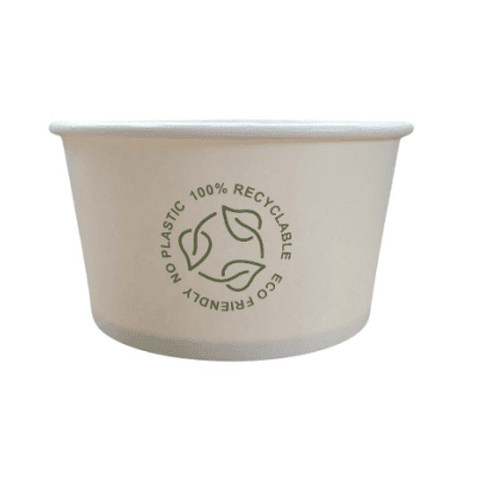 88280 Miska papierowa biała do zupy 350ml 25szt. -zdjęcie numer 1