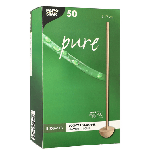 88729 Mieszadełko drewniane grzybek 17cm 50szt. -zdjęcie numer 2