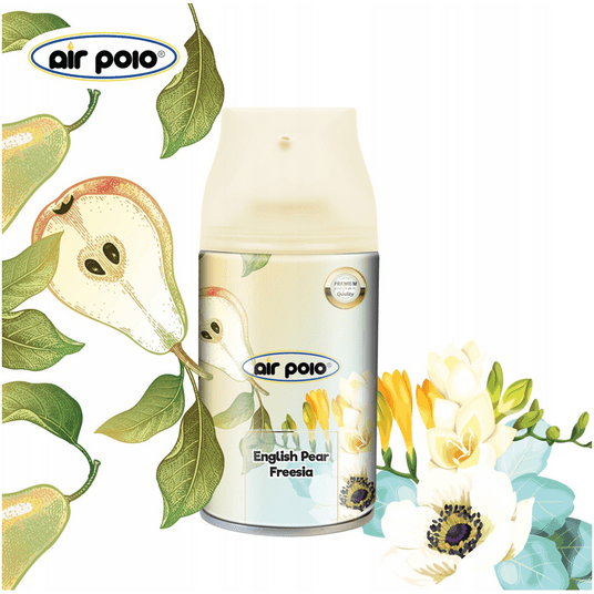 Air Polo zapas w puszce do odświeżacza Premium English Pear Freesia 250ml -zdjęcie numer 2