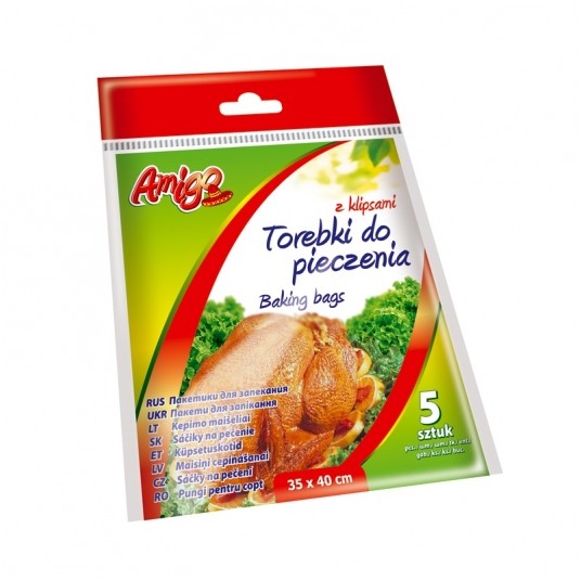 Amigo torebki do pieczenia 28/38cm 5szt -zdjęcie numer 1