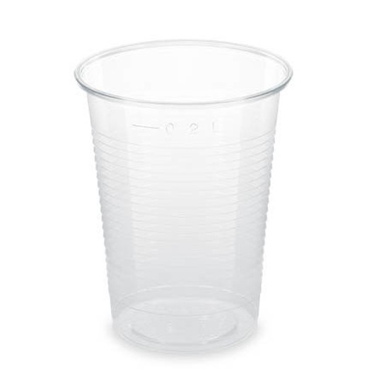 B600672 Kubki plastikowe transparentne 200ml 100szt. -zdjęcie numer 1