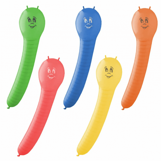 Balony Caterpillar paleta barw 5 szt. -zdjęcie numer 1