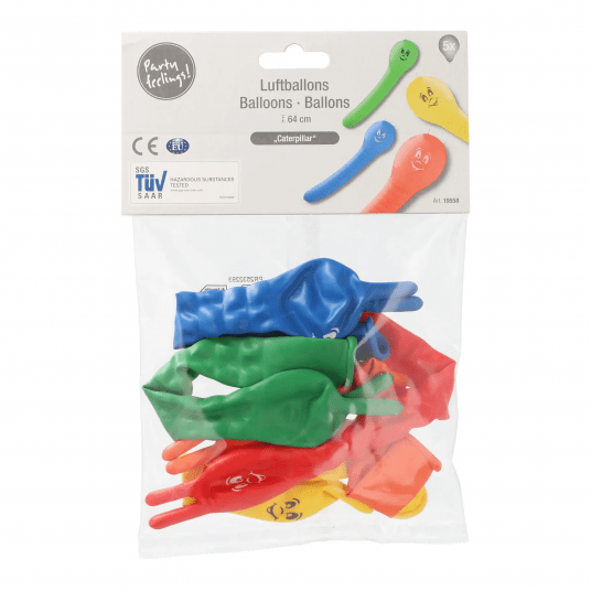 Balony Caterpillar paleta barw 5 szt. -zdjęcie numer 3