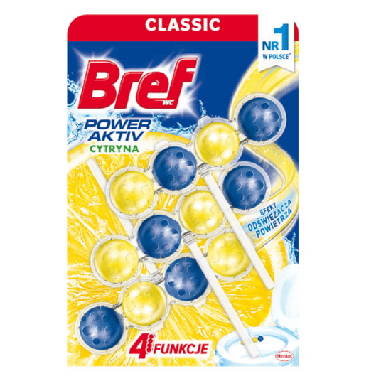 Bref Power Aktiv zawieszka WC Lemon 3szt. -zdjęcie numer 1