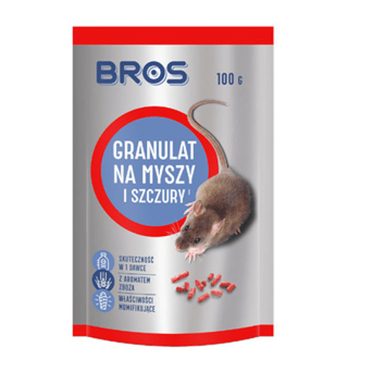Bros Granulat na myszy i szczury 100g -zdjęcie numer 1