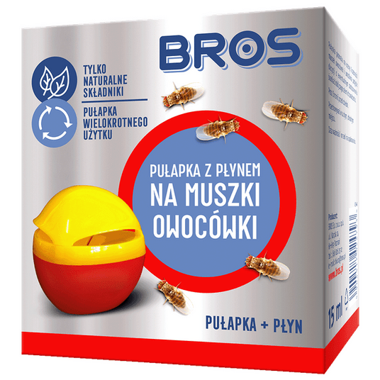 Bros pułapka z płynem na muszki owocówki 15ml -zdjęcie numer 1