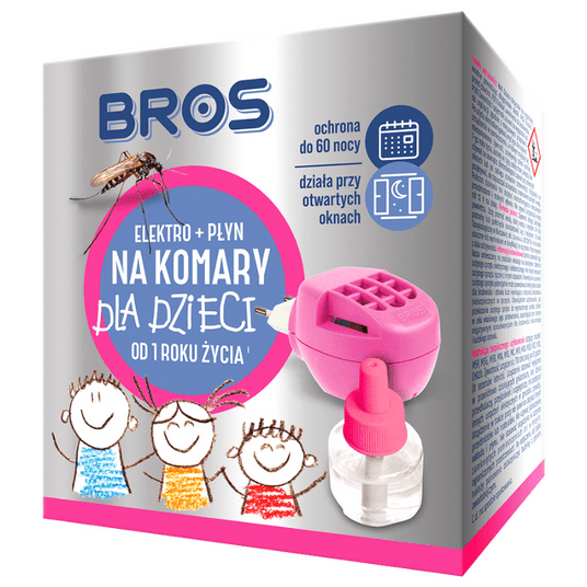 Bros zestaw elektro z płynem na komary dla dzieci 60 nocy 40ml -zdjęcie numer 1