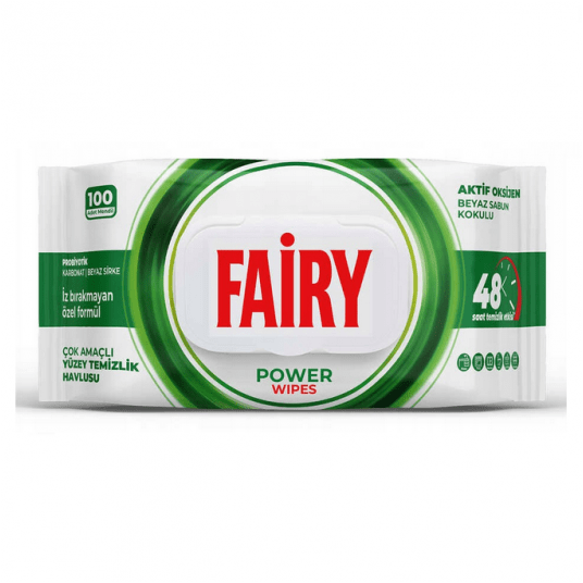 Chusteczki czyszczące Fairy Power 100szt. -zdjęcie numer 1