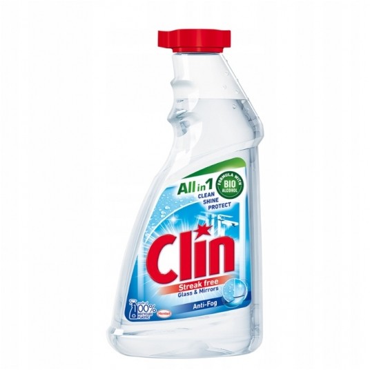 Clin zapas płynu do mycia szyb Anti-Fog 500ml 1szt. -zdjęcie numer 1
