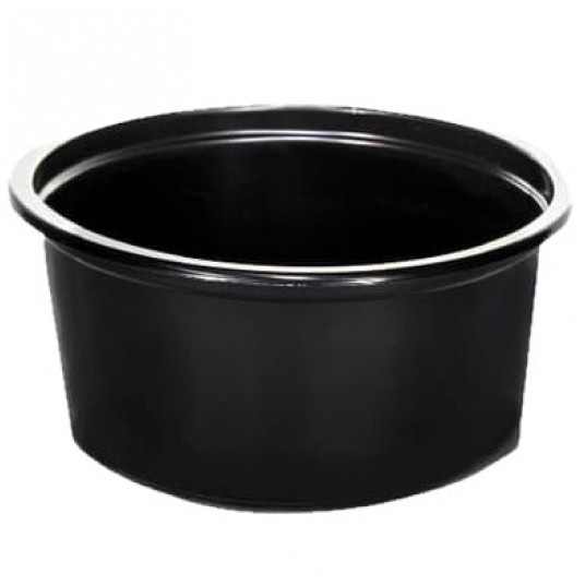 D-8115C Pojemniki okrągłe czarne ⌀ 115mm 350ml 50szt. -zdjęcie numer 1