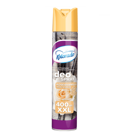 Deo Spray Odświeżacz powietrza Róża z Wanilią 400ml -zdjęcie numer 1