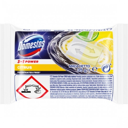 Domestos Wkład do zawieszki WC citrus 35g 1szt. -zdjęcie numer 2