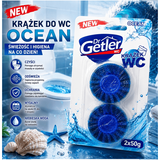 Dr Getler kostki do spłuczki Ocean 2szt. -zdjęcie numer 2