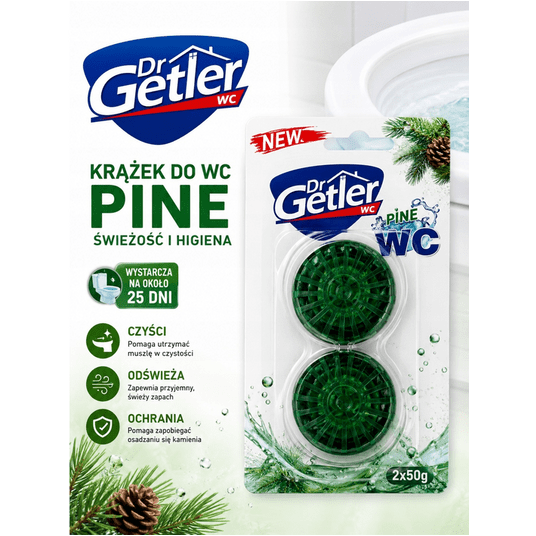 Dr Getler kostki do spłuczki Pine 2szt. -zdjęcie numer 2