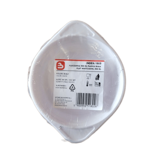 Flaczarka biała wielorazowa 350ml 100szt. -zdjęcie numer 2