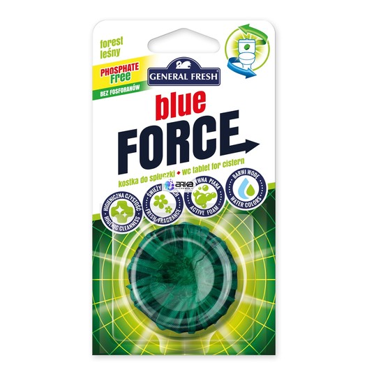 General Fresh Blue Force wkład do spłuczki leśny 40g -zdjęcie numer 1
