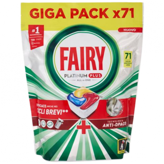 Kapsułki do zmywarki Fairy Platinum Plus 71szt. -zdjęcie numer 1