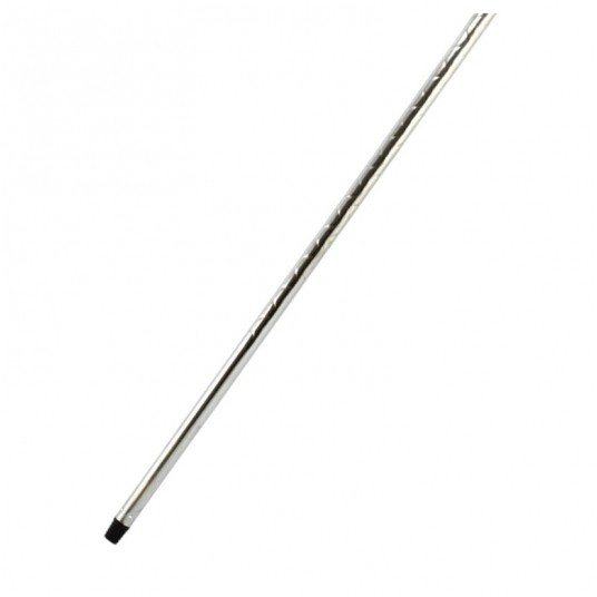 Kij metalowy karbowany chromowany 130cm -zdjęcie numer 1