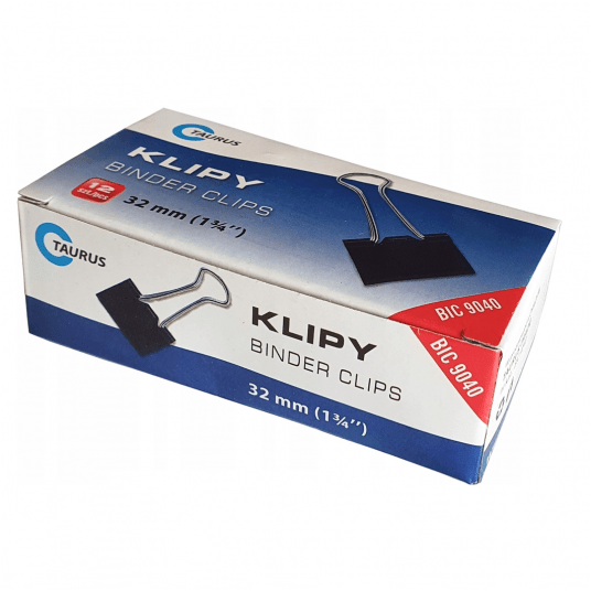 Klipy biurowe 32mm 12szt. -zdjęcie numer 1