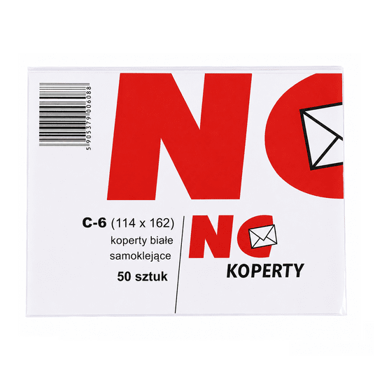 Koperty białe C6 SK 50szt. -zdjęcie numer 2