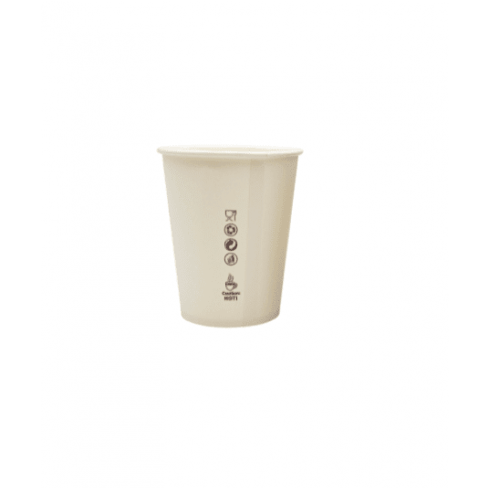 Kubki papierowe białe bez nadruku 180ml 50szt. -zdjęcie numer 3