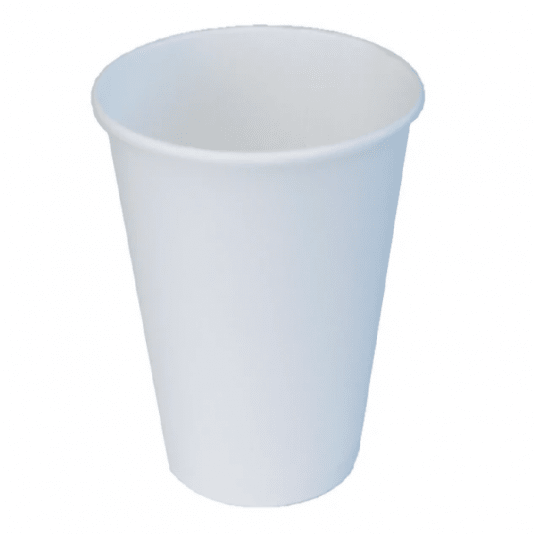 Kubki papierowe białe bez nadruku 300ml 50szt. -zdjęcie numer 1