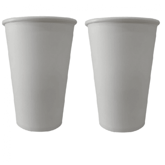 Kubki papierowe białe bez nadruku 500ml 50szt. -zdjęcie numer 2