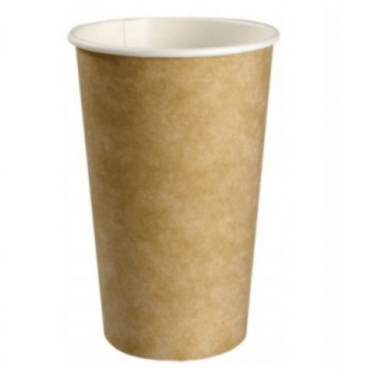 Kubki papierowe kraft 400ml 50szt. -zdjęcie numer 1