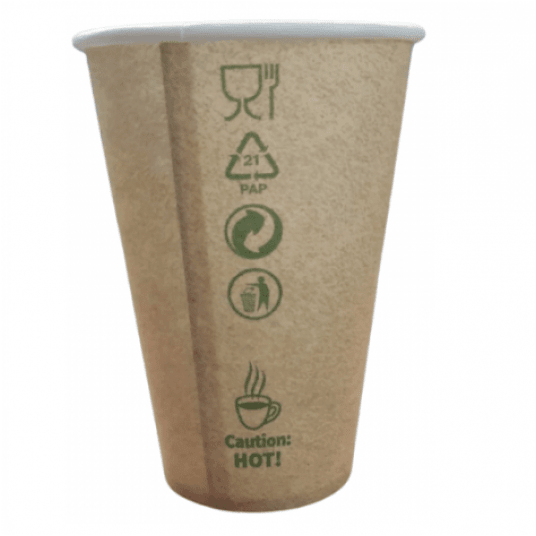 Kubki papierowe kraft 80mm 300ml 50szt. -zdjęcie numer 3