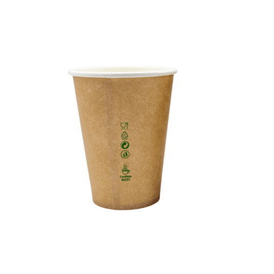 Kubki papierowe kraft brązowe 250ml 50szt. -zdjęcie numer 2