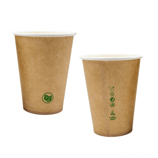 Kubki papierowe kraft brązowe 250ml 50szt. -zdjęcie numer 3