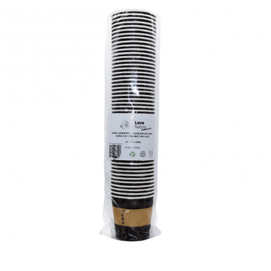 Kubki papierowe z nadrukiem bez plastiku 100ml 50szt. -zdjęcie numer 2