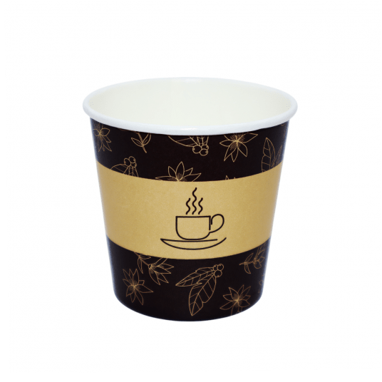 Kubki papierowe z nadrukiem bez plastiku 100ml 50szt. -zdjęcie numer 1