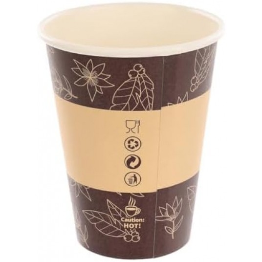 Kubki papierowe z nadrukiem bez plastiku 180ml 50szt. -zdjęcie numer 4