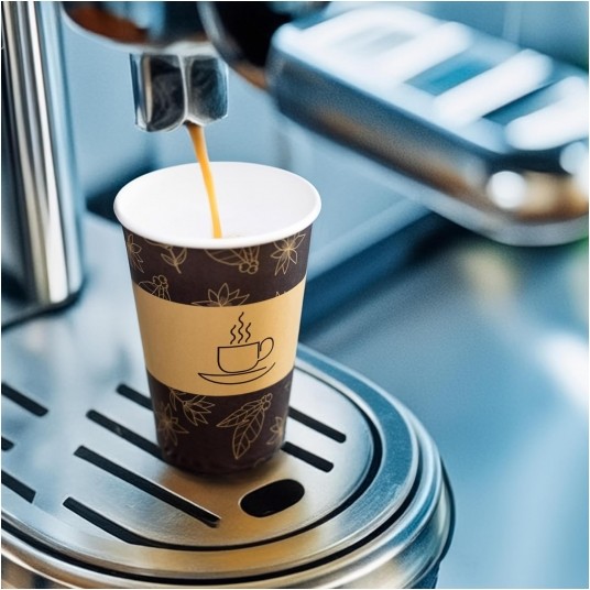 Kubki papierowe z nadrukiem bez plastiku 180ml 50szt. -zdjęcie numer 2