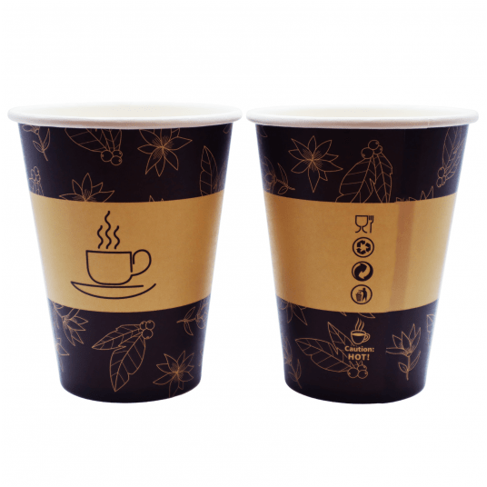 Kubki papierowe z nadrukiem bez plastiku 250ml 50szt. -zdjęcie numer 4